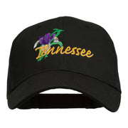 USA State Tennessee Flowers Iris Embroidered Organic Cotton Cap