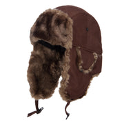 Suede Solid Faux Fur Trooper Hat