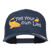 Tell Your Own Lies Embroidered Mesh Cap