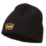 Vietnam Veteran Embroidered Big Size Fleece Beanie