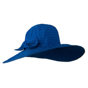 Woman's Large Bow Wired Brim Hat