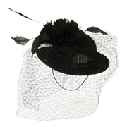 Mini Wool Bowler Fascinator
