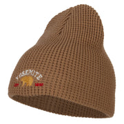 Yosemite National Park Embroidered Big Stretch Waffle Short Beanie