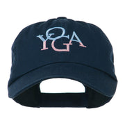 Yoga in two colors Embroidered Cap