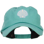 Seashell Embroidered Unconstructed Cap