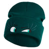 Inside Emotions Disgust Embroidered 12" Long Knitted Beanie - Dark Green OSFM