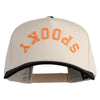 Spooky Upside Down Embroidered Premium Pro Style 5 Panels Cap - Black Stone OSFM