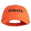 Inmate Costume Embroidered Low Profile Dyed Cotton Twill Cap - Orange OSFM