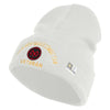 U.S. Army 27th Infantry Brigade Combat Team Logo Embroidered 12 Inch Solid Knit Cuff Long Beanie Made in USA - White OSFM
