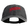 Thriller Wordmark Embroidered Cotton Twill Premium Pigment Dyed Cap - Black OSFM