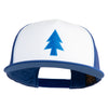 Gravity Dipper Pine Tree Embroidered Classic Trucker Cap - Royal OSFM