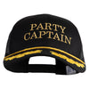 Party Captain Embroidered Captain Oak Leaf Trucker Cap - Black OSFM