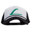 Ash Ketchum League Expo Big Size Embroidered Big Foam Mesh Truck Cap - White-Black XL-3XL