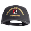 U.S. Army 11th Armored Cavalry Regiment Embroidered Retro Cotton Blend Snapback Cap - Charcoal OSFM