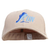 Running Shoes Embroiderd Big Size Stretchable Deluxe Fitted Cap - Khaki XL-2XL