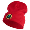 Trainer Red Poke Monster Logo Embroidered Big Size Cuff Long Beanie - Red OSFM