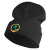 Trainer Red Poke Monster Logo Embroidered Big Size Cuff Long Beanie - Black OSFM
