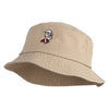 Classic 1929 Popeye Head Design Embroidered Unisex Multipurpose Crushable Cotton Twill Bucket Hat - Khaki M