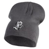 1865 Alice in Wonderland Book Embroidered Big Size Beanie - Grey XL-3XL