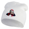 Classic 1928 Buck Rogers Symbol Embroidered Short Beanie - White OSFM