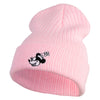 Classic 1928 Minnie Head Embroidered Ribbed Cuff Beanie - Pink OSFM