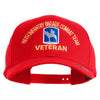 U.S. Army 116th Infantry Brigade Combat Team Embroidered Retro Cotton Blend Snapback Cap - Red OSFM