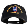 U.S. Army 172nd Infantry Brigade Embroidered Retro Cotton Blend Snapback Cap - Black OSFM
