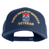 U.S. Army 174th Infantry Brigade Embroidered Retro Cotton Blend Snapback Cap - Navy OSFM