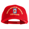 U.S. Army 199th Infantry Brigade Embroidered Retro Cotton Blend Snapback Cap - Red OSFM