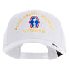 U.S. Army 442nd Infantry Regiment Embroidered Retro Cotton Blend Snapback Cap - White OSFM