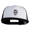 Classic 1941 Plastic Man Embroidered Flat Bill Snapback - White Black OSFM