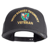 U.S. Army 75 Ranger Regiment Embroidered Retro Cotton Blend Snapback Cap - Charcoal OSFM