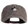 Classic 1928 Mickey Head Embroidered Pigment Dyed Cotton Cap - Brown OSFM