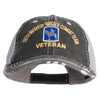 U.S. Army 116th Infantry Brigade Combat Team Embroidered Low Profile Special Cotton Mesh Cap - Black OSFM
