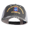 U.S. Army 172nd Infantry Brigade Embroidered Low Profile Special Cotton Mesh Cap - Black OSFM