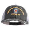 U.S. Army 199th Infantry Brigade Embroidered Low Profile Special Cotton Mesh Cap - Black OSFM