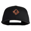 Sasquatch Sign Embroidered Solid Cotton Twill Pro Style Cap - Black OSFM