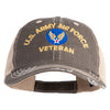 U.S. Army Air Force Embroidered Low Profile Special Cotton Mesh Cap - Brown-Khaki OSFM