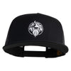 Wizard Face Embroidered 5 Panel Mesh Trucker Snapback Cap - Black OSFM