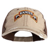 U.S. Army 1st Ranger Battalion Embroidered Low Profile Special Cotton Mesh Cap - Khaki-Brown OSFM