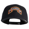 U.S. Army 1st Ranger Battalion Embroidered Retro Cotton Blend Snapback Cap - Black OSFM