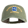 U.S. Army 116th Infantry Brigade Combat Team Embroidered Washed Solid Pigment Dyed Cotton Twill Brass Buckle Cap - Olive OSFM