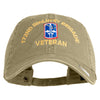 U.S. Army 172nd Infantry Brigade Embroidered Washed Solid Pigment Dyed Cotton Twill Brass Buckle Cap - Khaki OSFM