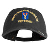 U.S. Army 196th Infantry Brigade Embroidered Washed Solid Pigment Dyed Cotton Twill Brass Buckle Cap - Black OSFM