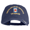 U.S. Army 199th Infantry Brigade Embroidered Washed Solid Pigment Dyed Cotton Twill Brass Buckle Cap - Navy OSFM