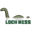 Loch Ness Monster Logo digitized embroidery design