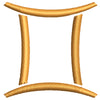 Gemini Astrology digitized embroidery design