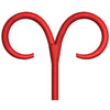 Aries Astrology digitized embroidery design