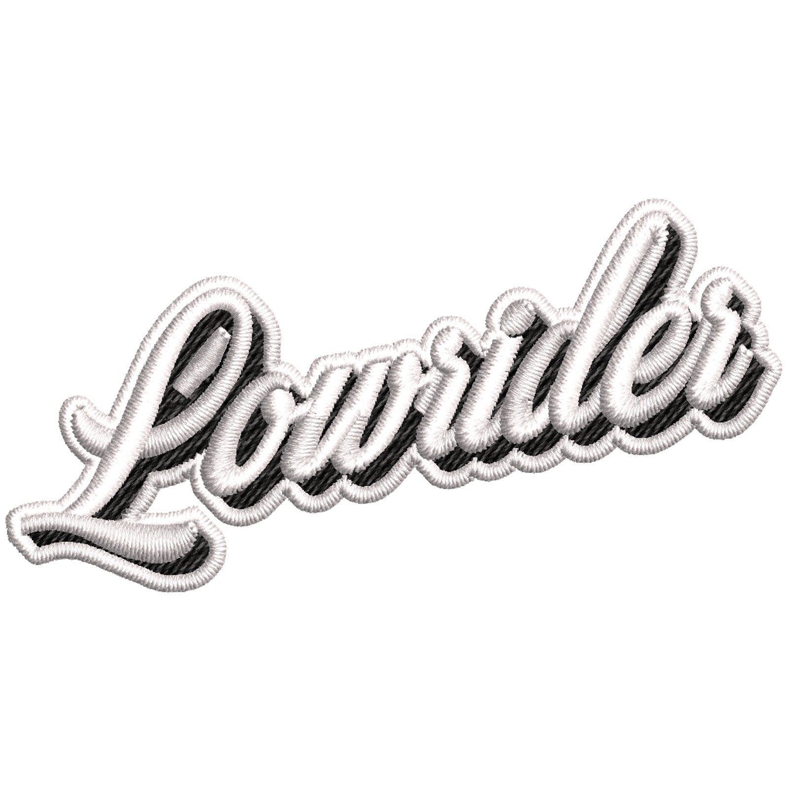 Lowrider Phrase Digitized Embroidery Design E4Hats E4Hats lowrider-phrase-digitized-embroidery-design-e4hats-e4hats