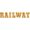 Train Railway digitized embroidery design